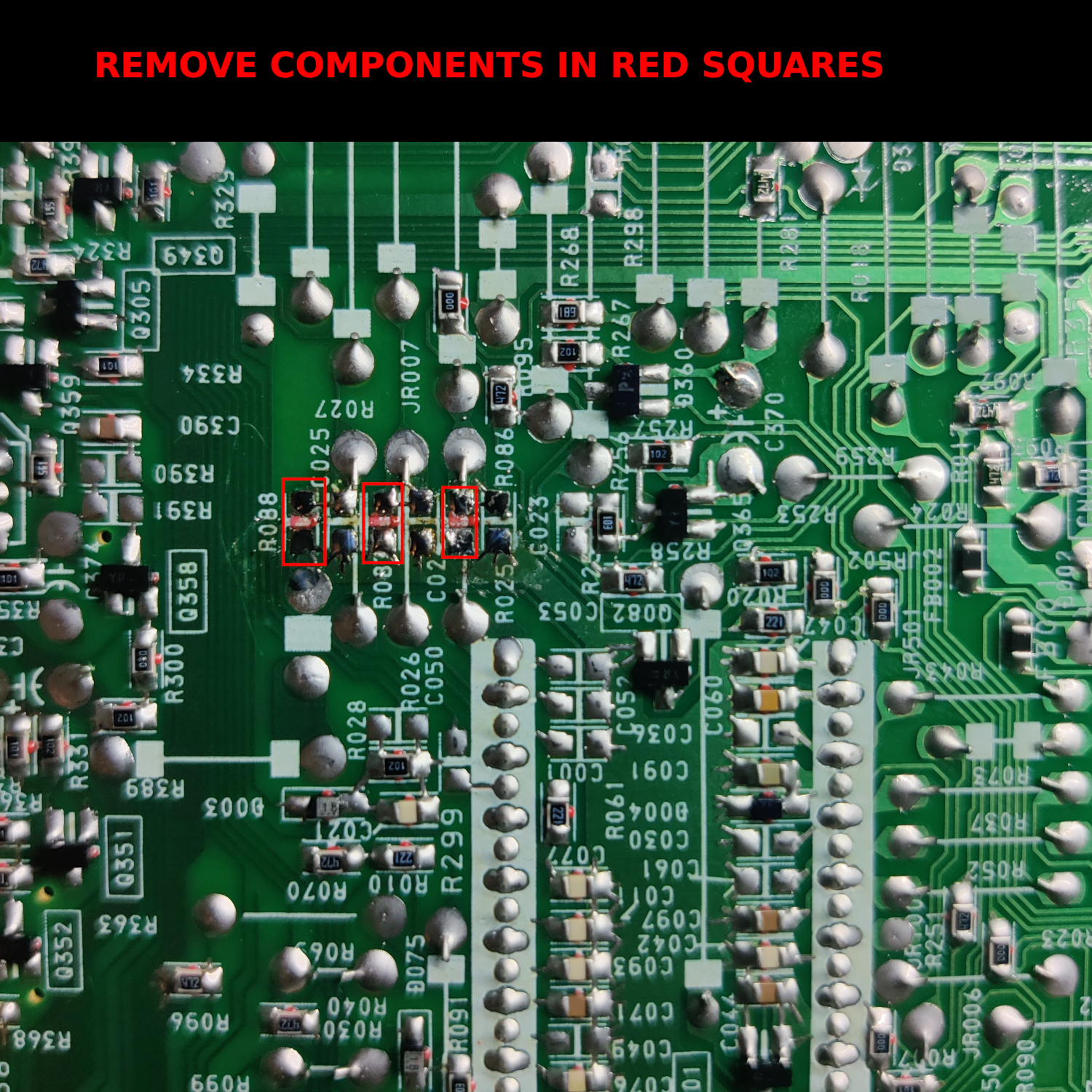 remove resistors