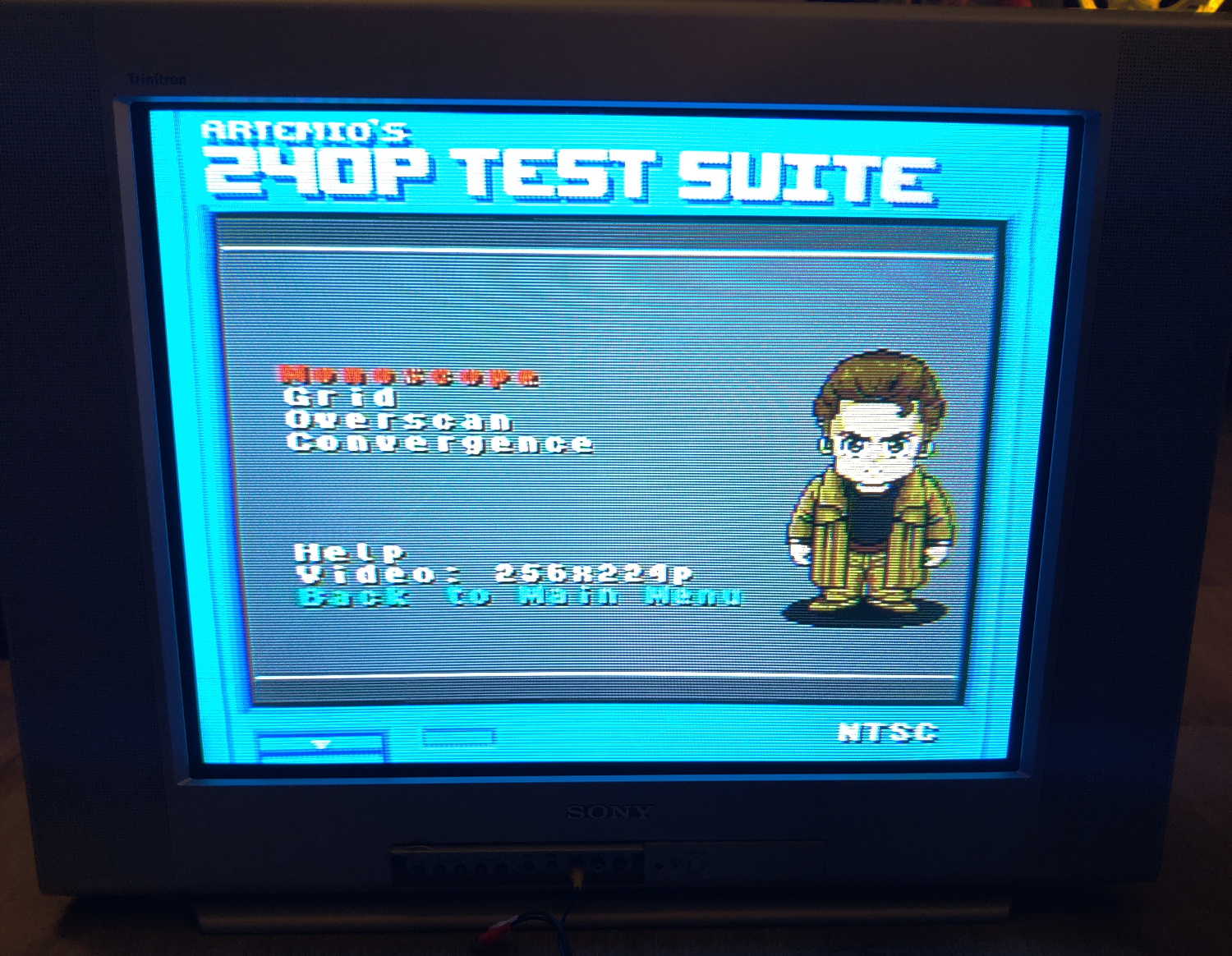 Trinitron dot artifacts