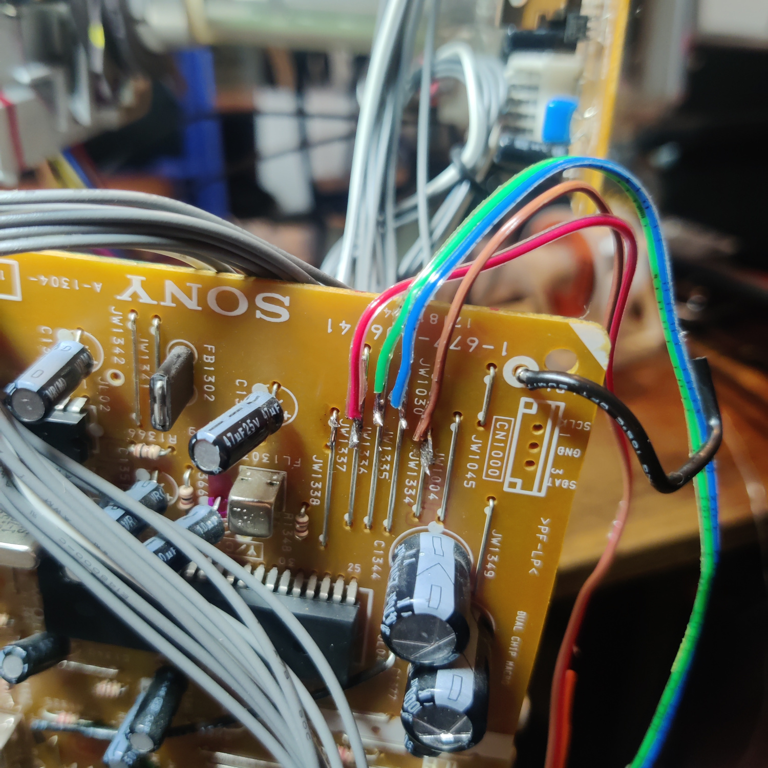 connect RGB and Blanking