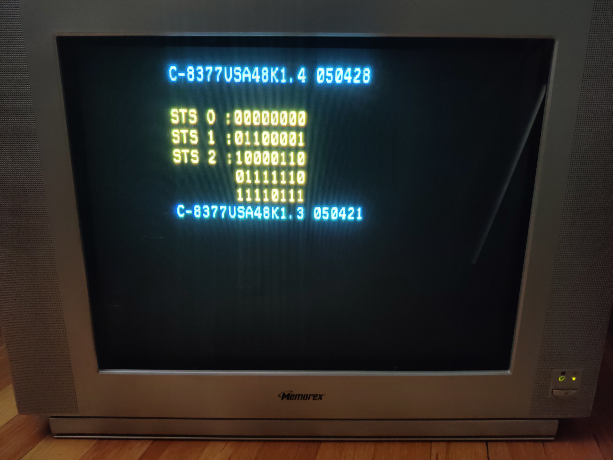 Memorex MT2024 Service Menu