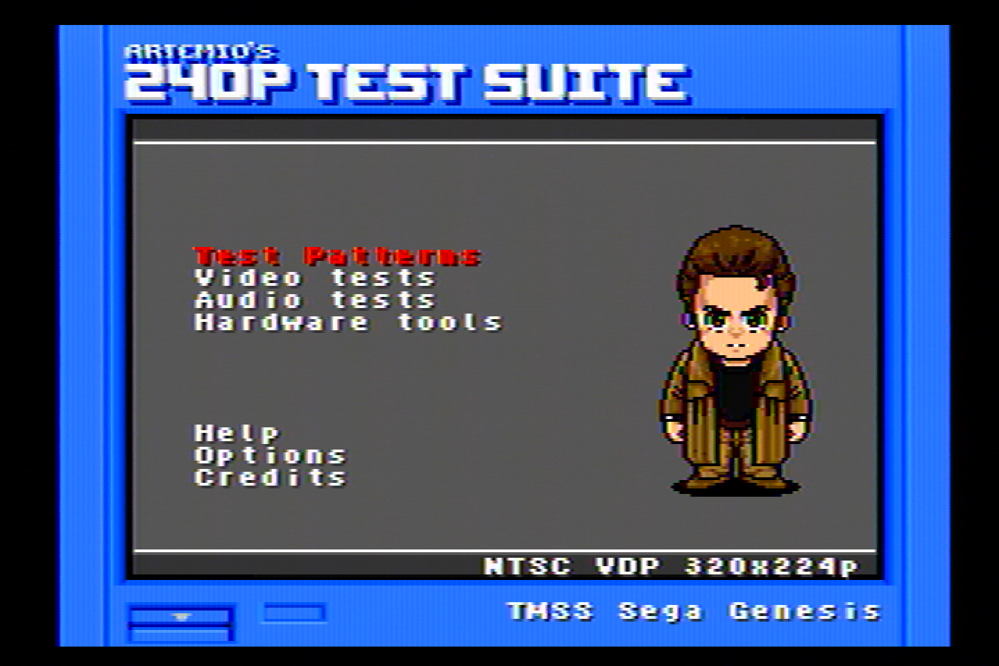 240p Menu